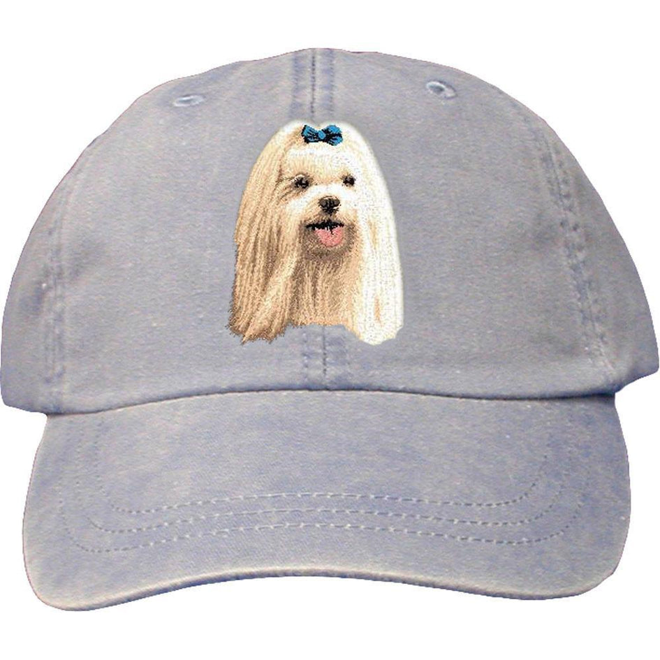 Embroidered Baseball Caps Light Blue  Maltese D64