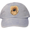 Embroidered Baseball Caps Light Blue  Pekingese DV373