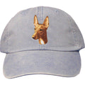 Embroidered Baseball Caps Light Blue  Pharaoh Hound D90