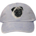 Embroidered Baseball Caps Light Blue  Pug D63