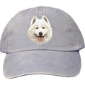 Embroidered Baseball Caps Light Blue  Samoyed D62