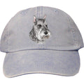 Embroidered Baseball Caps Light Blue  Schnauzer D133