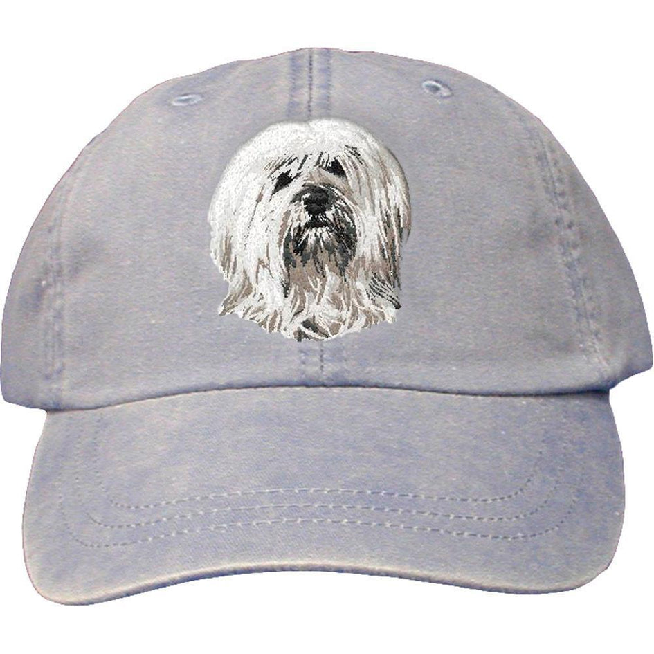 Embroidered Baseball Caps Light Blue  Tibetan Terrier DN391