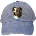 Embroidered Baseball Caps Denim  Australian Shepherd D41