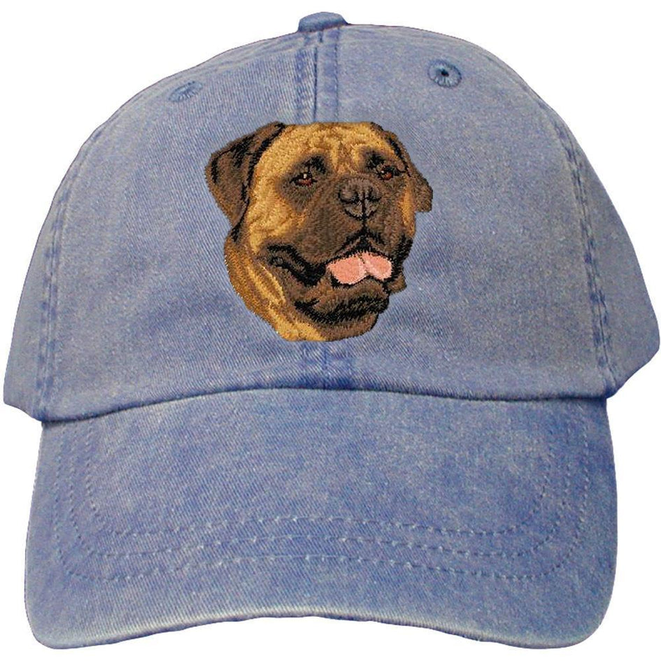 Embroidered Baseball Caps Denim  Bullmastiff D56