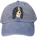 Embroidered Baseball Caps Denim  Cavalier King Charles Spaniel DV375