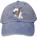 Embroidered Baseball Caps Denim  Chinese Crested D140