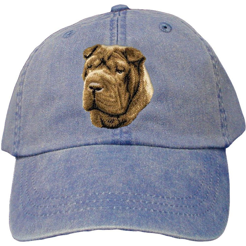 Embroidered Baseball Caps Denim  Chinese Shar Pei D45