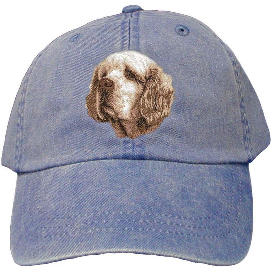 Embroidered Baseball Caps Denim  Clumber Spaniel D46