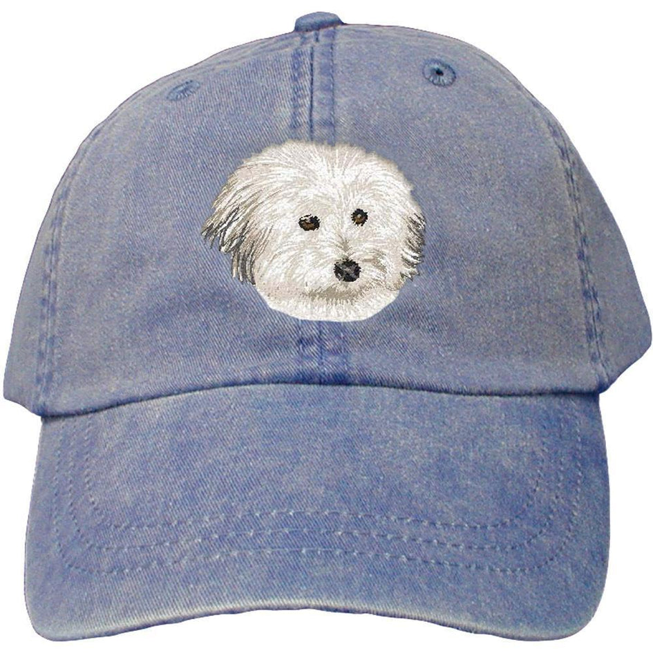 Embroidered Baseball Caps Denim  Coton de Tulear DV217