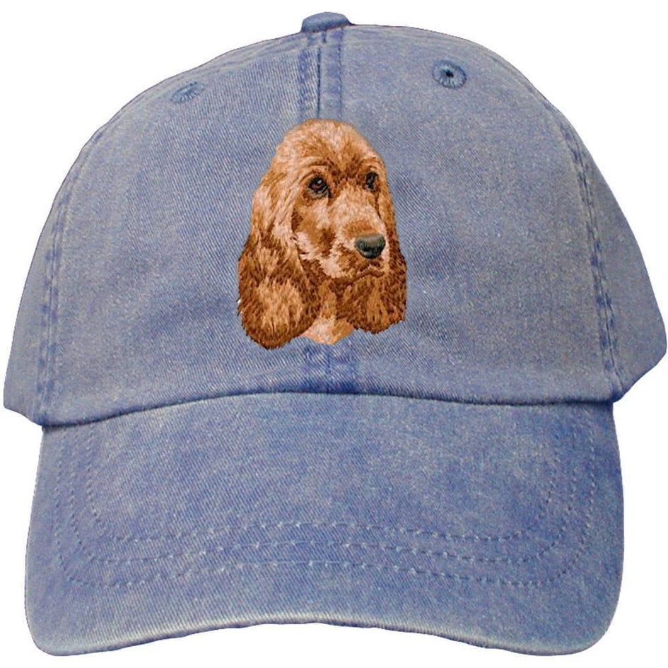 Embroidered Baseball Caps Denim  English Cocker Spaniel DM404