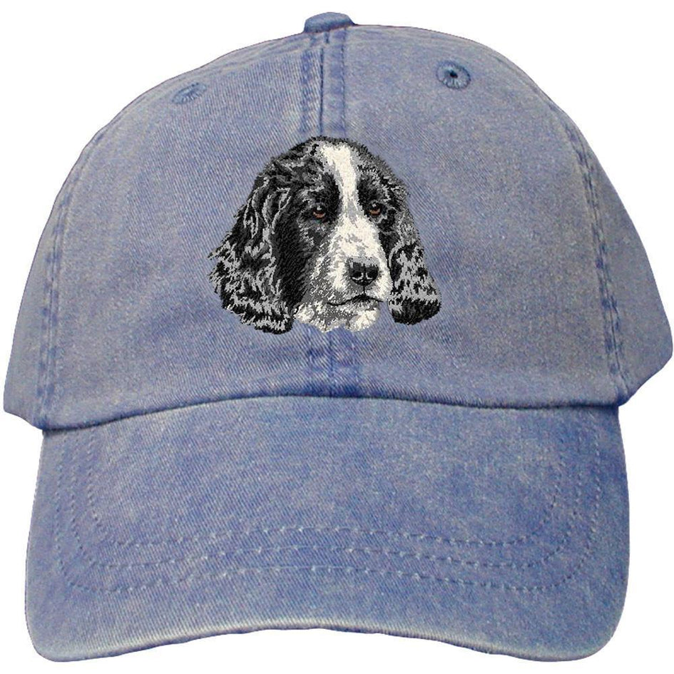 Embroidered Baseball Caps Denim  English Cocker Spaniel DV377