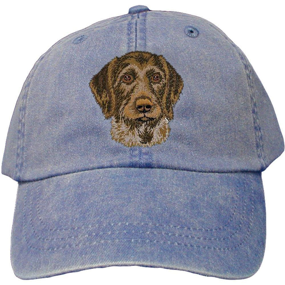 Embroidered Baseball Caps Denim  German Wirehaired Pointer DV467