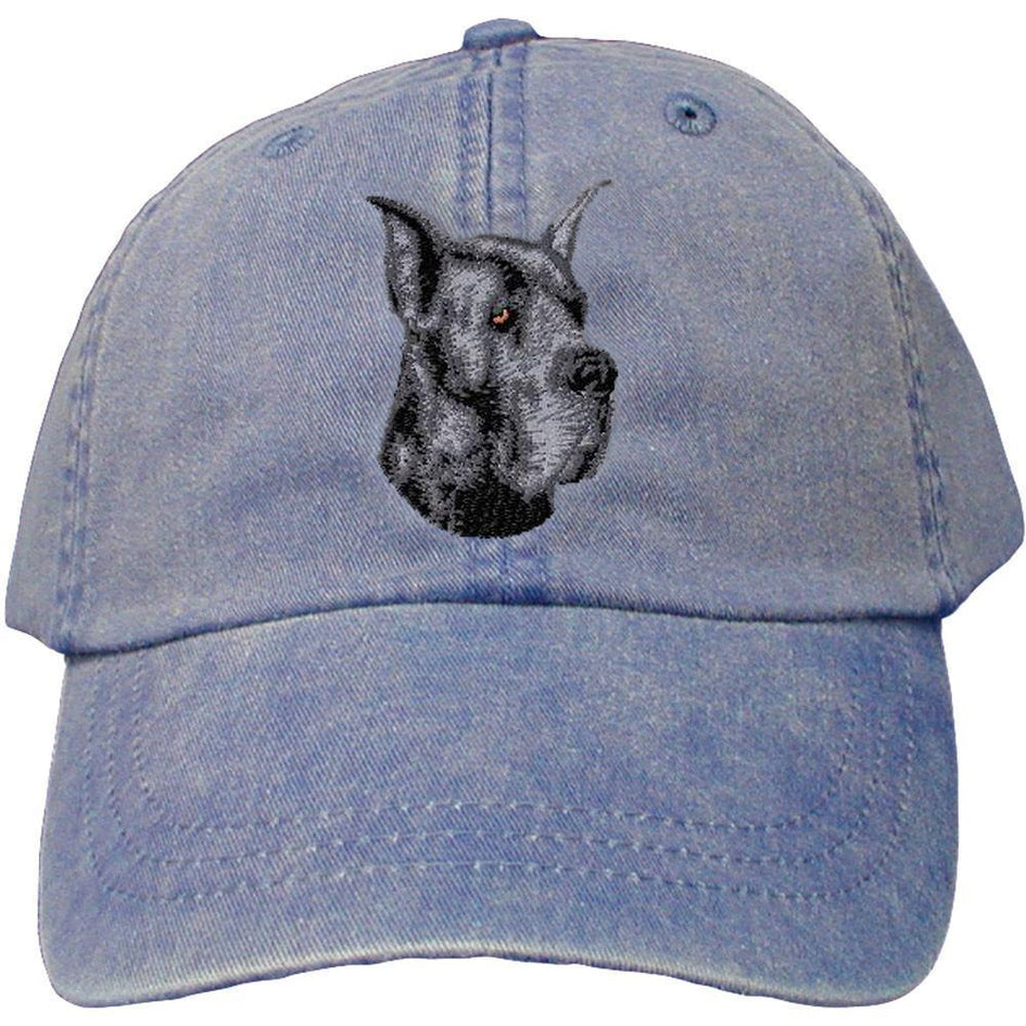 Embroidered Baseball Caps Denim  Great Dane D10