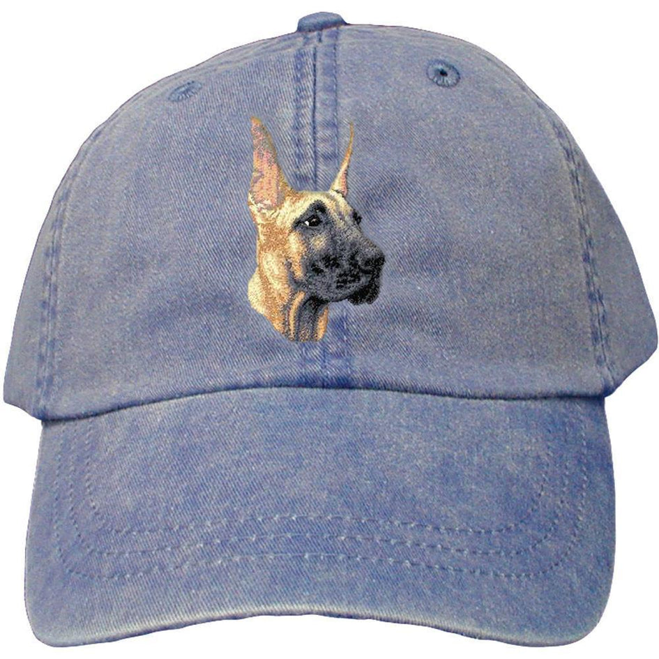 Embroidered Baseball Caps Denim  Great Dane D71