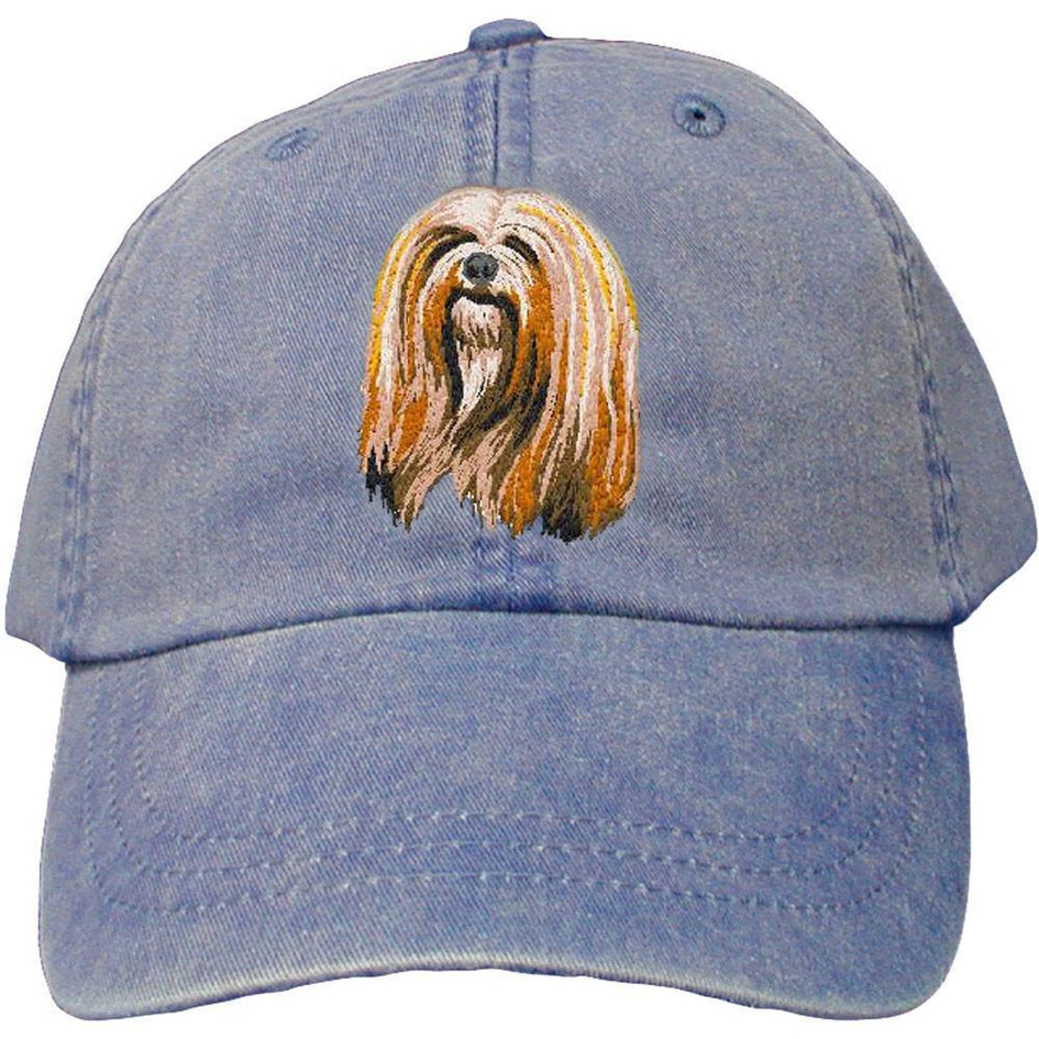 Embroidered Baseball Caps Denim  Lhasa Apso DM161