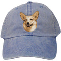 Embroidered Baseball Caps Denim  Pembroke Welsh Corgi D34