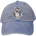 Embroidered Baseball Caps Denim  Schnauzer D133