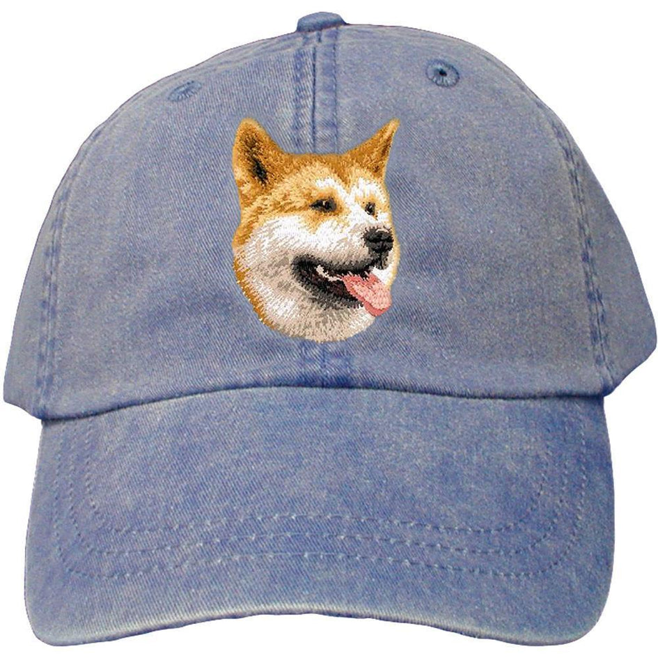 Embroidered Baseball Caps Denim  Shiba Inu D91