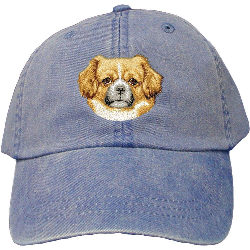 Embroidered Baseball Caps Denim  Tibetan Spaniel D87