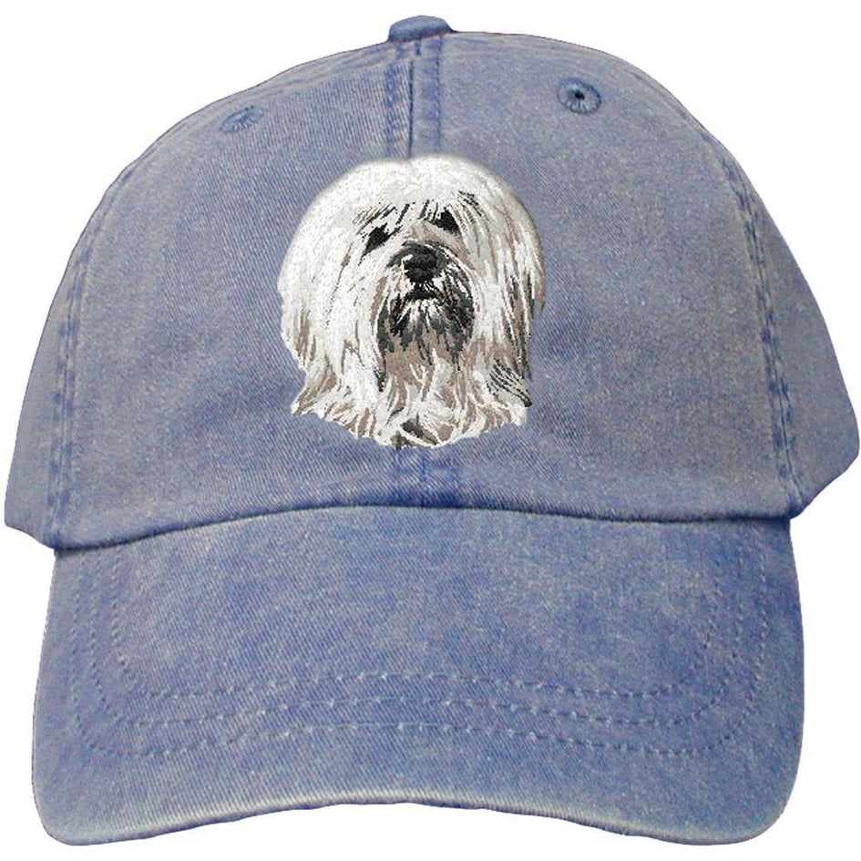 Embroidered Baseball Caps Denim  Tibetan Terrier DN391