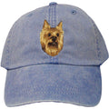 Embroidered Baseball Caps Denim  Yorkshire Terrier D15