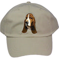 Embroidered Baseball Caps Grey  Basset Hound DJ229