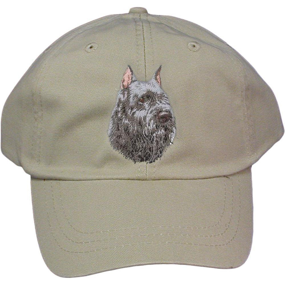 Embroidered Baseball Caps Grey  Bouvier des Flandres D105