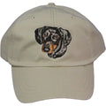 Embroidered Baseball Caps Grey  Dachshund DJ367