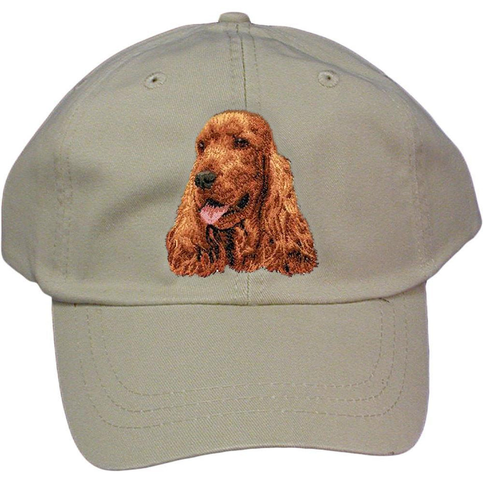 Embroidered Baseball Caps Grey  English Cocker Spaniel D28