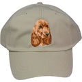 Embroidered Baseball Caps Grey  English Cocker Spaniel DM404