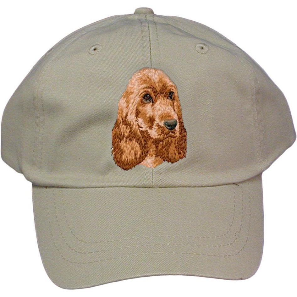 Embroidered Baseball Caps Grey  English Cocker Spaniel DM404