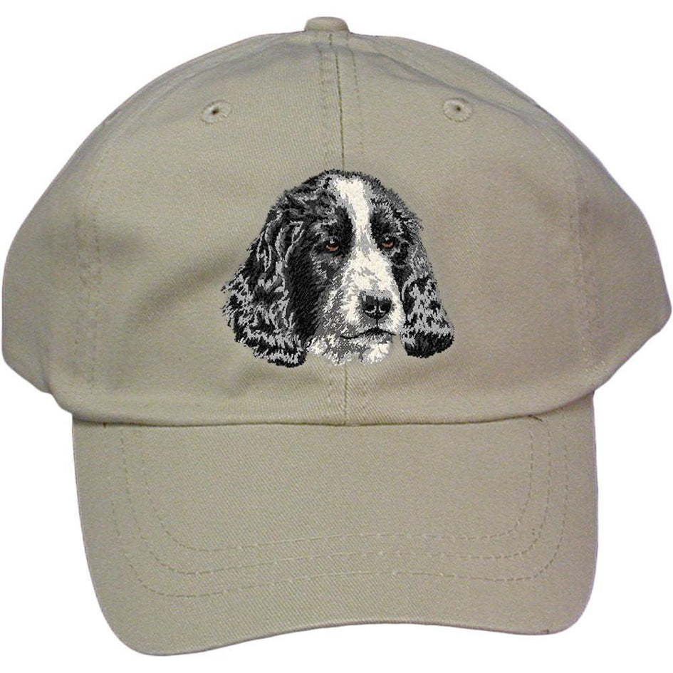 Embroidered Baseball Caps Grey  English Cocker Spaniel DV377