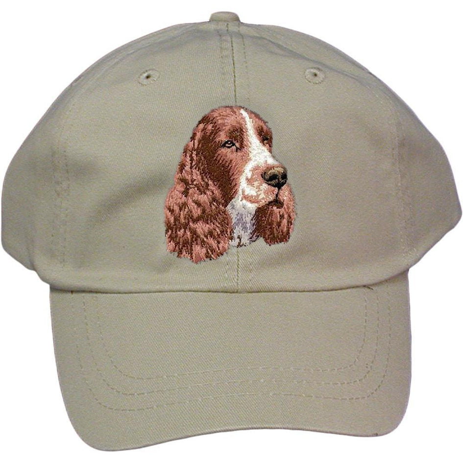 Embroidered Baseball Caps Grey  English Springer Spaniel D130