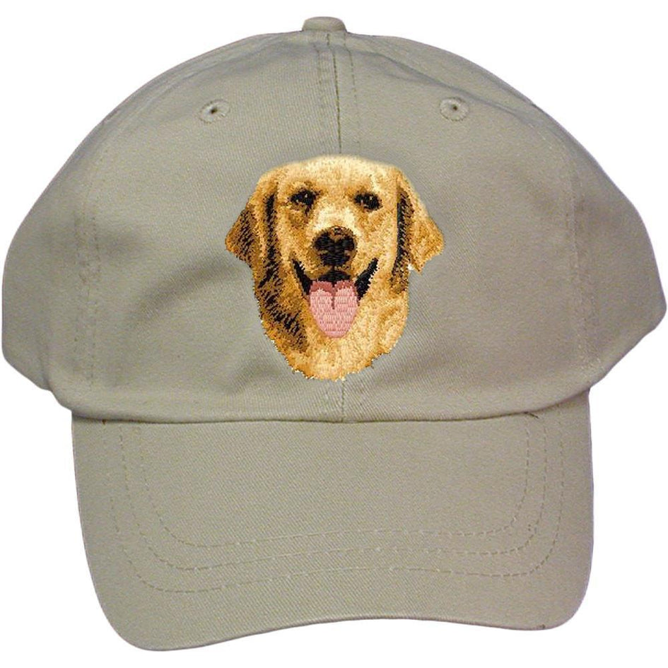 Embroidered Baseball Caps Grey  Golden Retriever D5