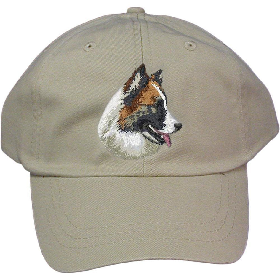 Embroidered Baseball Caps Grey  Icelandic Sheepdog DJ482