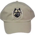 Embroidered Baseball Caps Grey  Keeshond DV169