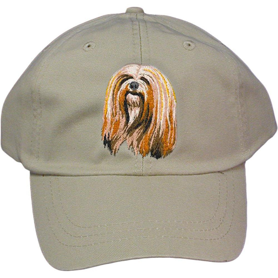 Embroidered Baseball Caps Grey  Lhasa Apso DM161