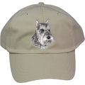 Embroidered Baseball Caps Grey  Schnauzer D133