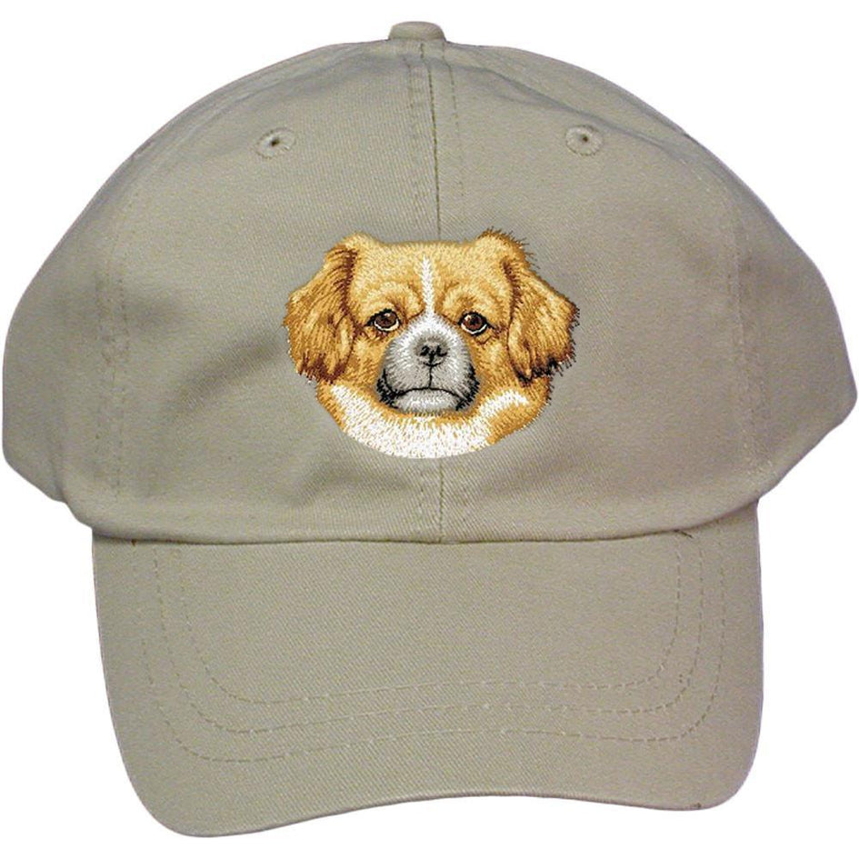 Embroidered Baseball Caps Grey  Tibetan Spaniel D87