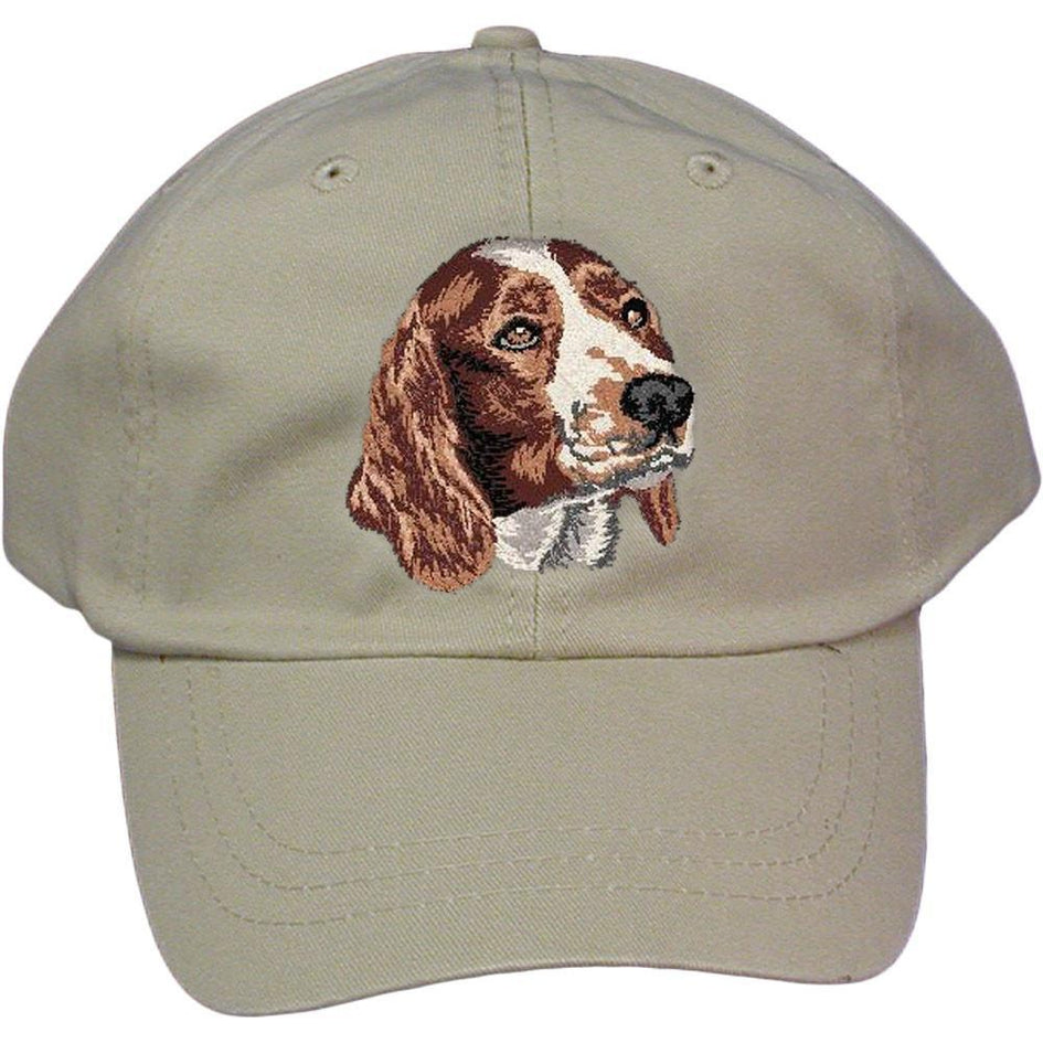 Embroidered Baseball Caps Grey  Welsh Springer Spaniel DV170