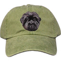 Embroidered Baseball Caps Green  Affenpinscher DM488
