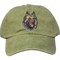 Embroidered Baseball Caps Green  Belgian Tervuren DV220