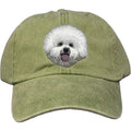 Embroidered Baseball Caps Green  Bichon Frise DM406