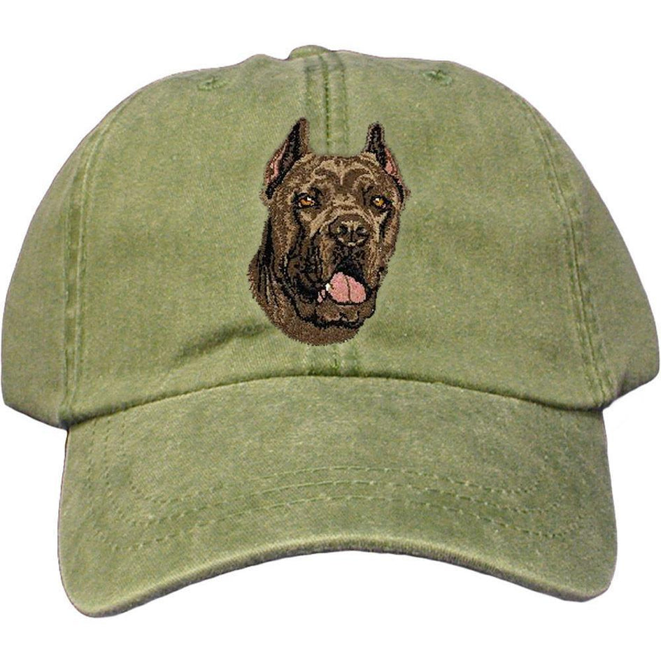 Embroidered Baseball Caps Green  Cane Corso DV166