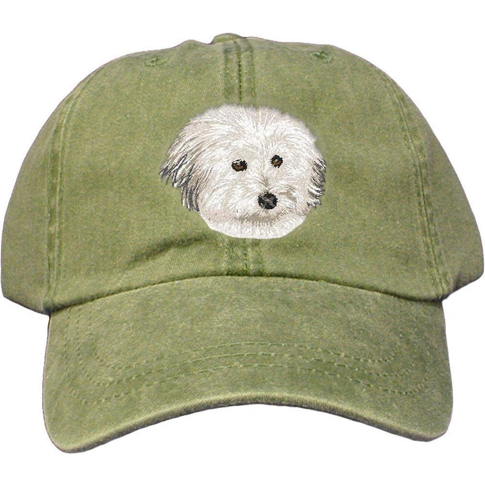 Embroidered Baseball Caps Green  Coton de Tulear DV217