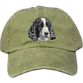 Embroidered Baseball Caps Green  English Cocker Spaniel DV377
