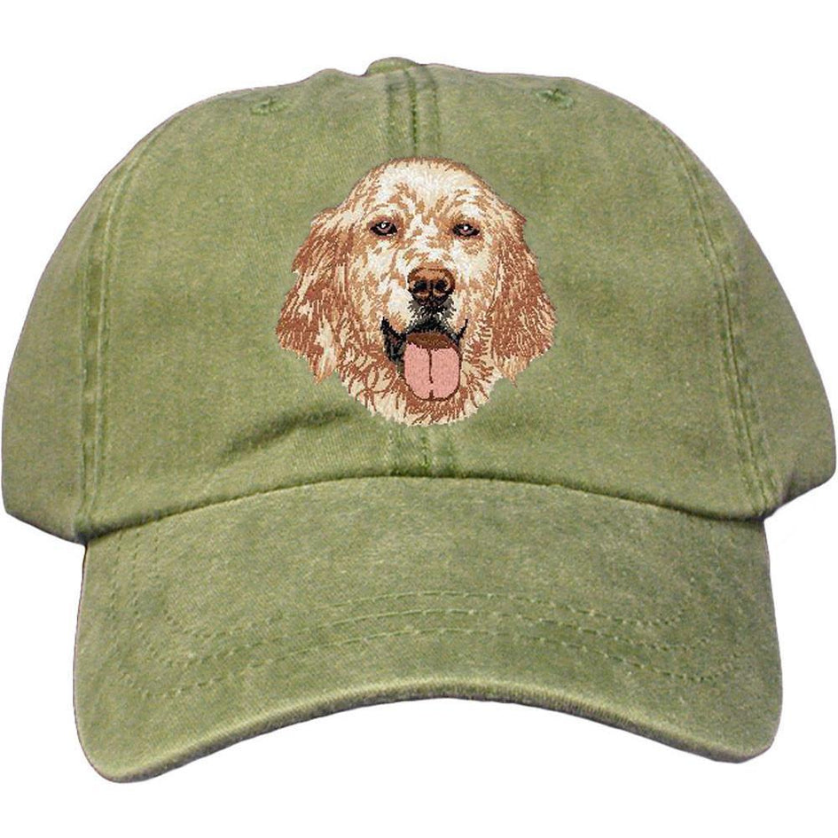 Embroidered Baseball Caps Green  English Setter DV457