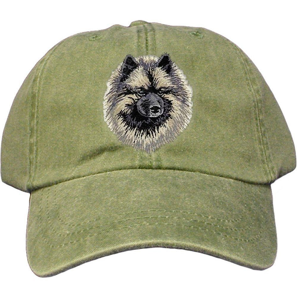 Embroidered Baseball Caps Green  Keeshond DV169