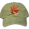 Embroidered Baseball Caps Green  Nova Scotia Duck Tolling Retriever DV281
